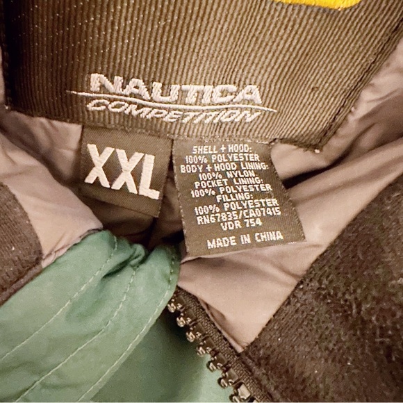 Vintage EPG Nautica Men's Black Green Jacket Extreme Performance Wear - Picture 3 of 5